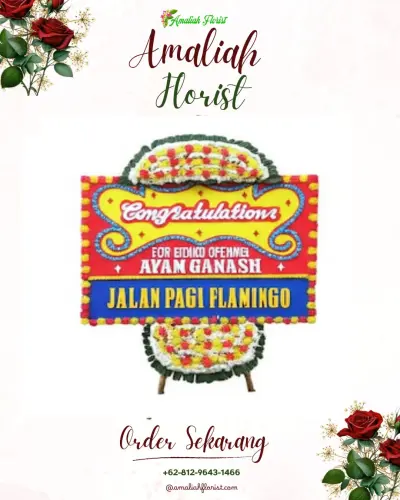 Bunga Papan Congratulation di Sumberngepoh